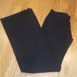 Kids' Black Cotton Flared Jazz Dance Pants